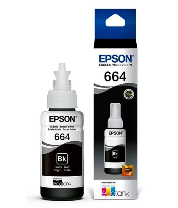TINTA NEGRA EPSON T664120 COMPATIBLE CON L110/L120/L121/L200/L210/L220/L300L310/L350/L355/L365/L375/L380/L395/L396/L455/L475/L495/L555/L565/L575/L1300